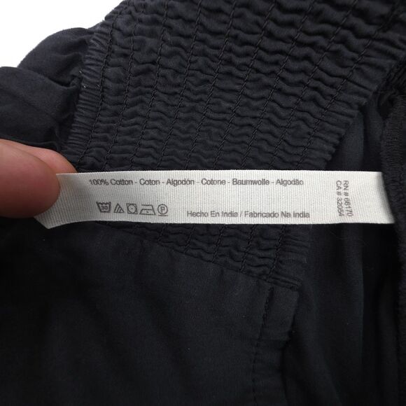 FREE PEOPLE Button Detail Culotte Wide Leg Crop Pant Brown Lagenlook Beachy Boho - Picture 8 of 9